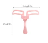 FUOYLOO Portable Foldable Eyebrow Stencil Tool Pink Eyebrow Shape Mold Makeup Guide for Beginners and Professionals Use Beauty Supplies for Balanced Brows