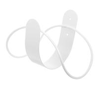 FUOYLOO Practical Stainless Steel Garden Hose Storage Hook Efficient Wall Mounted Water Shelf for Outdoor and Home Use Sturdy White Hose Pipe Holder