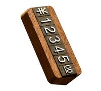 FUOYLOO Price Display Cube Block Retail Counter Sign Holder Clip on Label Holder Adjustable Disassemblable Wooden Pricing Stand for Jewelry Shop