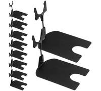 FUOYLOO Price Tag Holder Metal Fork Clip Adjustable 3.15X2.56X2.56 Inch Black Iron for Supermarket and Market Stall Display