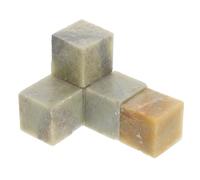 FUOYLOO Qingtian Stone Seal Square 5Pcs for Seal Engraving and DIY Calligraphy Stone Stamp Kit for Name Carving and Scrapbook Crafting