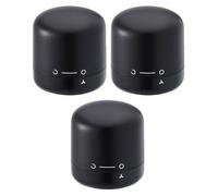 FUOYLOO Red Wine Silicone Bottle Stoppers 3Pcs Vacuum Seal Rotary Type for Sparkling Wine Storage