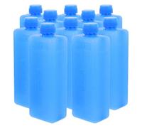 FUOYLOO Reusable Ice Packs Cooling Blocks for Air Cooler Water Tank 10pcs Pe Material Quick Cooling and Low Temperature Maintenance, Compact Blue Design for Camping and Summer Use