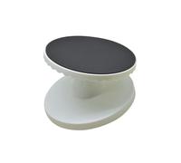FUOYLOO Rotating Cake Stand 9-Inch Plastic Inclined Cake Turntable for Decorating Revolving Platform for Home Bakery Black