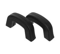 FUOYLOO Silicone Pot Handle Covers Kitchen Cookware Accessory 2pcs Heat Resistant Sturdy and Insulated Pot Handle Grips and Black Anti-scalding for Frying Pan