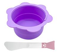 FUOYLOO Silicone Wax Melting Bowl Replacement Part for Wax Melting Machine with Heat-resistant Material and Handle for Beauty Salons and Shops Purple Silicone Container