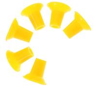 FUOYLOO Small Yellow 6Pcs Valve Lapping Tool Suction Plates Set for Engine Repair and Automotive Valve Servicing Equipment