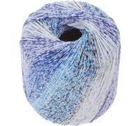 FUOYLOO Soft Gradient Cotton Yarn 1 Roll 436Ft Crochet Thread for Hand Knitting Hats Sweaters Scarves Gloves Sky-Blue