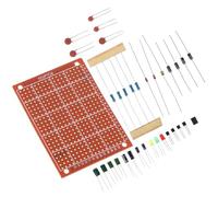 FUOYLOO Soldering Practice Kit with-Hole Components and Universal PCB Board for Electronics Training and DIY Projects, Beginner Welding Accessories Set