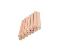 FUOYLOO Solid Wooden Round Rods 20 Pcs with Smooth Craft Sticks for Woodworking and Craft Projects Beige Colour, for Decorating Around The House