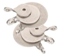 FUOYLOO Stainless Steel Metal Targets Set 6Pcs Compact Hanging Plates for Archery Practice and Indoor Training Accuracy