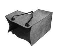 FUOYLOO Storage Basket L-shaped Clothes Container L-shaped Design with Handle Felt and Leather Space-saving Easy to Use Laundry Basket Sundries Storage Holder for Home Stairs