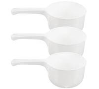 FUOYLOO Thickened Water Ladles 3Pcs Multi-Function Household Water Scoops with Handles for Bath Time Kitchen and Outdoor Use