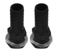 FUOYLOO Threaded Bulkhead Fitting Connector for Water Tanks 2Pcs Lightweight Plastic Barrel Adapter Suitable for Garden Irrigation and Outdoor Use