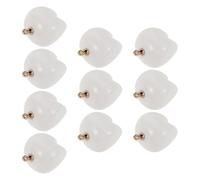 FUOYLOO Tooth Charms Versatile 10pcs Resin Or White for Jewelry Making, Lightweight and Accessories Cute and Realistic Design for Key Chains Dentist Earring Pendants