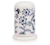 FUOYLOO Toothpick Dispenser Ceramic Porcelain Holder Blue White for Home Kitchen and Dining Table