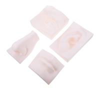 FUOYLOO Unbreakable PVC Sense Organ Sketch Model Set 4Pcs - Ear Nose Eye Mouth Sculpture for Student Teaching Aids and Drawing Practice