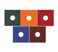 FUOYLOO Vinyl Record Sleeves 5Pcs Rose Red, Blue, Orange, Coffee, Dark Green Protective Jackets for Vinyl Albums
