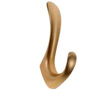 FUOYLOO Wall Hook Clothes and Hat Hanger Golden Zinc Alloy for Bathroom, Easy to Install with Smooth, Simple Design Suitable for Hanging Hoodies and Keys