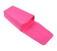 FUOYLOO Wall-Mount Hair Tool Organizer with Suction Cup, Makeup Brush Holder and Blow Dryer Storage, Hot Tool Holder for Bathroom, Rose Red Silicone Cosmetic Storage