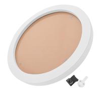 FUOYLOO Wall-Mounted 7-inch Round Embroidery Hoop Frame White Sturdy Cross Stitch Holder for Needlework Supplies and Room Decor, Compatible with 17.7cm Diameter Pictures Random Color