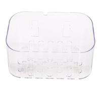 FUOYLOO Wall Mounted Bathroom Storage Rack Draining Holder Rack Shower Basket with Easy Installation and No Left Marks for Hanging Bathroom Organiser Unit