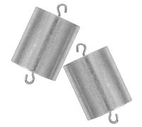 FUOYLOO Weights Tools Calibration Laboratory 2pcs Metal Hooked Weights for and Experiments and Precise Measurement Science Physics Use