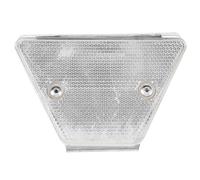 FUOYLOO White 3d Trapezoid Road Reflectors for Driveway Pavement Markers with PC and Iron Material Sleek Stylish Design Easy Identification Long-term Use Warning Signs for Both Sides