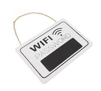 FUOYLOO White Mdf Wifi Password Sign Board Wifi Password Reminder Sign Erasable Eye-catching Communication for Scenic Spot Or Hotel Decoration
