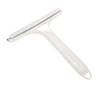 FUOYLOO White Plastic Shower Squeegee Glass with Handle Removes Soap Residue and Dirt for Shopping Malls and Hotels