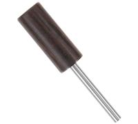 FUOYLOO Wooden Edge Burnisher Polishing Rod Black Handwork Burnishing Tool with Metal Tip Provides Friction and Smooth Surface for DIY Leather Crafts