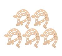 FUOYLOO Wooden Horseshoe Cutouts 10Pcs Unfinished Wood Slices for Hand-Painted Crafts and Home Decor