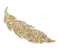 FUOYLOO Yellow Leaf Shape Rhinestone Patch Resin Adhesive Sticker Clothing Repair Patches Clothes Repairing Ornaments for Handmade Arts and Crafts Decorate Bags and Shoes Beautiful