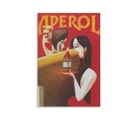 FUPMTKLT Aperol Wall Art Vintage Poster Art Bar Decor Beverage Poster Couple Dancing Art Large Wall Art Canvas Poster Bedroom Decor Landscape Office Room Decor Gift 16x24inch(40x60cm)