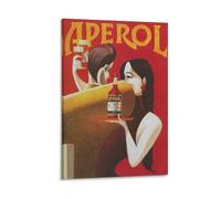 FUPMTKLT Aperol Wall Art Vintage Poster Art Bar Decor Beverage Poster Couple Dancing Art Large Wall Art Canvas Poster Bedroom Decor Landscape Office Room Decor Gift 12x18inch(30x45cm)