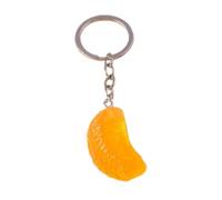 FUPOHUA Cute Keyring Keychain 3D Fruit Keychain Grape Orange Keyring Pendants for Women Girls Handbag Decor Charm DIY Kids Jewelry Gifts