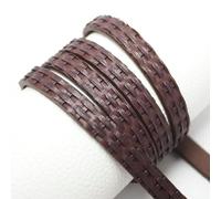 FUPOHUA Leather Cord 1.15meter Brown Embossed Leather Strip Braided Leather Strip Leather Belt Bag Handle Waist Chain KeyChain Making