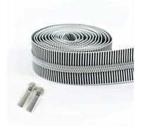 FUPOHUA Nylon Zippers 1/2/4/5Meters 5# Striped Zippers Roll Tape for Sewing Bag Coil Zip By the Meter DIY Garment Accessories