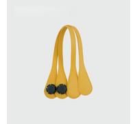FUPOHUA Pu Leather Handles For O Bag, Bag Strap, Classic Style, Yellow Color, Solid Pattern, 86cm Long, 51cm Short