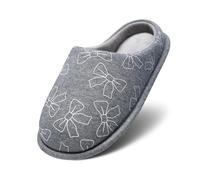 FUPPIA Boys Girls Slippers Memory Foam House Slippers Comfortable Nonslip Soft Cozy Shoes for Toddler Little Bid Kids Grey 13