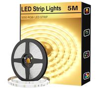 FUPT 5M LED Strip Light White CCT Tunable,CRI90 ，Adjustable White and Warm Vellow for Under Cabinet Bedroom Kitchen TV Mirror DIY