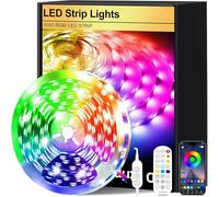 FUPT Led Strip Lights,10M (2 Rolls of 5M) RGB Leds Lights for TV Led Backlight,300 led Flexible 5050 RGB Colour Changing Leds Light for Bedroom,TV,Gaming Room Music Sync,Christmas,Halloween Decoration