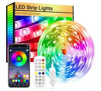 FUPT Led Strip Lights,2m Light Strips Flexible 5050 RGB Colour Led Lights for Bedroom,TV Music Sync Color Changing Lights for Room Party