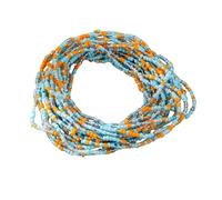 Fuqimanman2020 20 Pcs Colorful Seed Beaded Bracelets Bohemian Layered Glass Beads Stackable Bracelets for Women, One Size, beaded, no gemstone