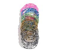 Fuqimanman2020 30/36 Pcs Colorful Seed Beaded Bracelets Bohemian Glass Beads Stackable Bracelets for Women, One Size, beaded, no gemstone