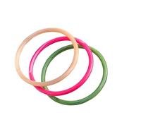 Fuqimanman2020 3Pcs Acrylic Resin Circle Acetate Plate Cuff Bracelet Colorful Geometric Wristbands Bangle Bracelet for Women Jewelry, M, Acrylic, no gemstone