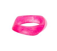 Fuqimanman2020 Acrylic Open Cuff Bangle Colorful Simple Geometric Transparent Resin Bracelet Jewelry, 5 UK, Resin, no gemstone