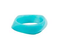 Fuqimanman2020 Acrylic Open Cuff Bangle Colorful Simple Geometric Transparent Resin Bracelet Jewelry, 5 UK, Resin, no gemstone