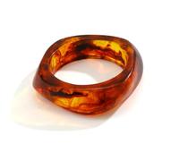 Fuqimanman2020 Acrylic Open Cuff Bangle Colorful Simple Geometric Transparent Resin Bracelet Jewelry, 5 UK, Resin, no gemstone
