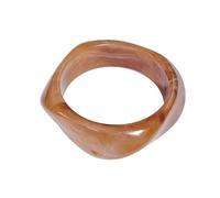 Fuqimanman2020 Acrylic Resin Irregular Square Bracelet Retro Colorful Geometric Chunky Bracelet for Women, 7, Resin, No Gemstone